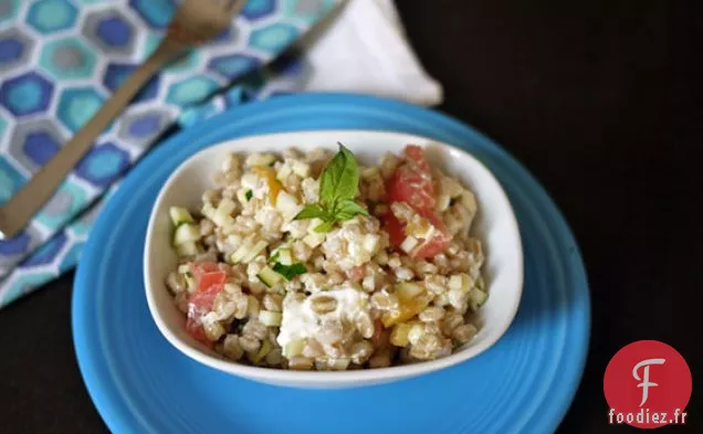 Salade De Courgettes Farro D'Été À La Burrata