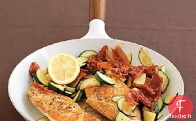 Poulet, Courgettes Et Prosciutto