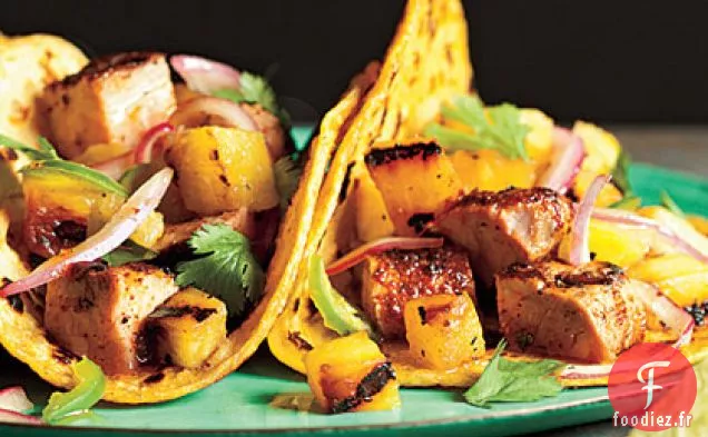 Tacos Al Pastor avec Salsa à l'Ananas Grillé