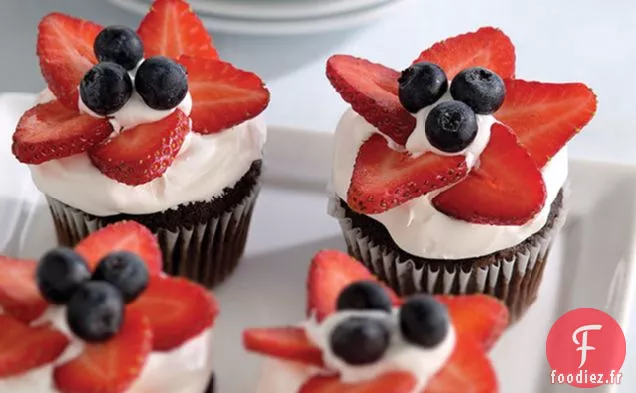 Cupcakes Patriotiques aux Baies