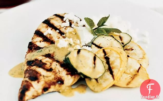 Poulet à la Salade de Courgettes