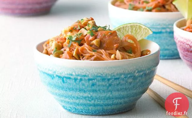 Pad Thaï Crémeux aux Arachides et au Poulet