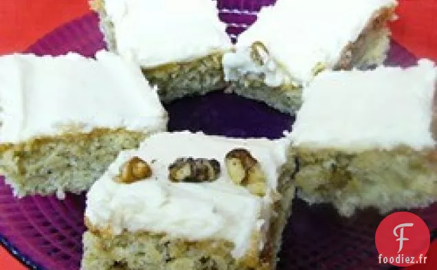 Barres de Pain aux Bananes avec Glaçage au Beurre Brun