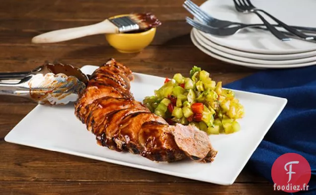 Filet de Porc BBQ Grillé avec Relish de Tomate Verte