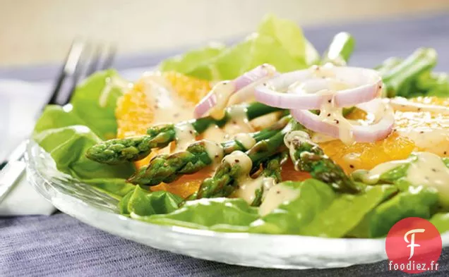 Salade d'Asperges, Laitue Boston et Orange