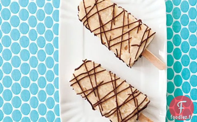 Pop de Glace Ondulée Banane-Chocolat