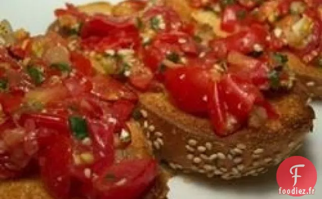 Bruschetta à la Roquette aux Tomates de Jen's
