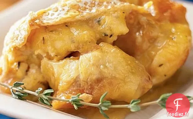 Pouding au Pain aux Agrumes Petite Crème avec Sauce Caramel aux Fruits de la Passion