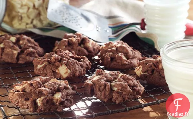 Biscuits en Morceaux de Chocolat Blanc Au Chocolat