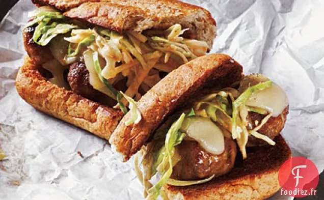 Boulettes de Viande de Dinde Reuben Subs