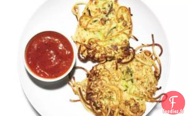 Crêpes Spaghetti Et Courgettes