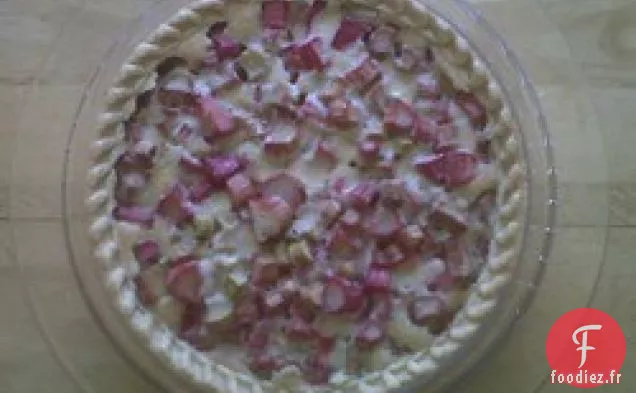 Tarte à la Rhubarbe - Croûte Unique