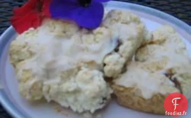 Scones aux Amandes Et aux Myrtilles