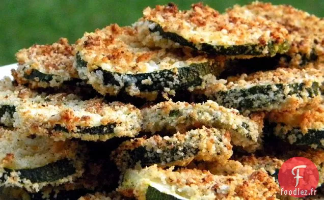Frites De Courgettes Frites Au Four Avec Trempette Au Basilic