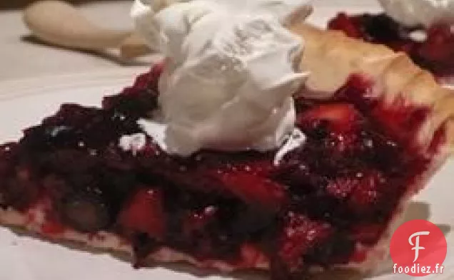 Tarte à la Fraise Et à la Rhubarbe de Maman