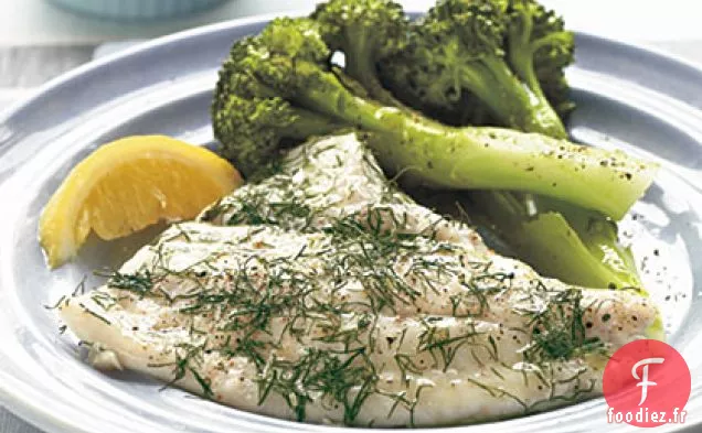 Plie Cuite au four à l'aneth et à la Crème aux Câpres