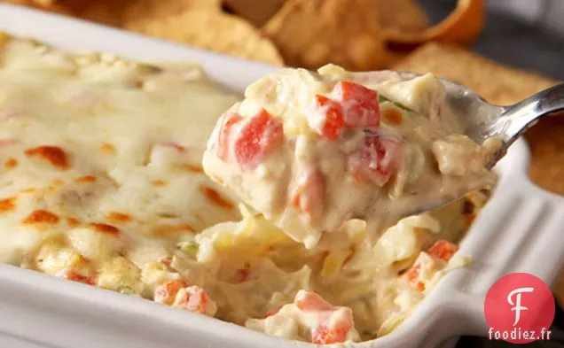 Trempette Chaude aux Artichauts et Poivrons Rouges