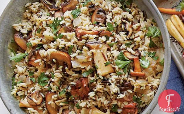 Riz Sauvage aux Champignons