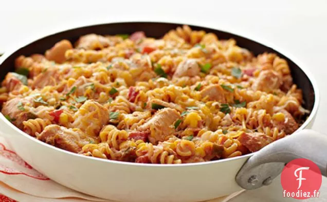 Poêle à Poulet et Pâtes du Sud de la frontière