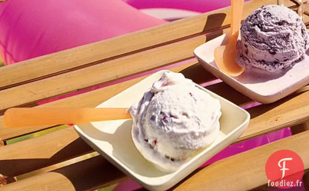 Glace à la Fraise Et à la Menthe
