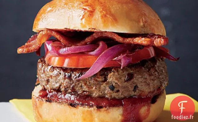 Burger Tennessee au Bourbon et Sauce BBQ