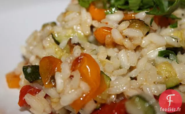 Risotto aux Tomates Cerises et Courgettes Rôties