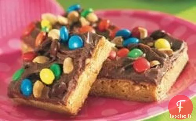 Barres Fudgy Au Beurre d'Arachide