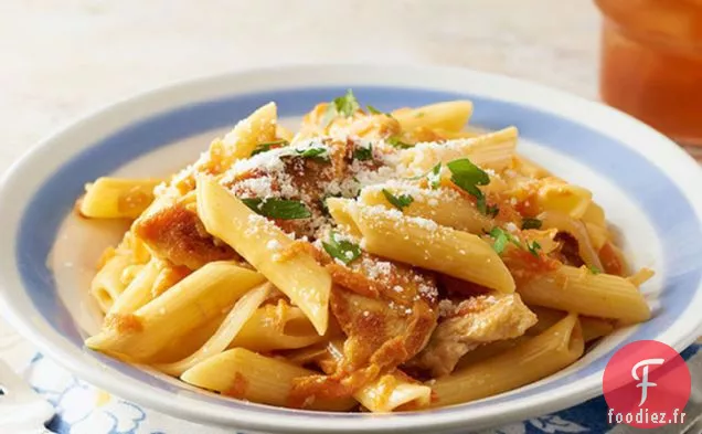 Pâtes au Fromage au Poulet et aux Légumes