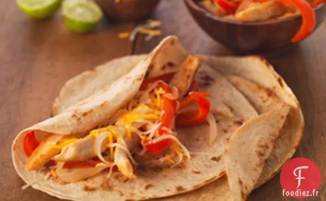 Fajitas au Poulet au Fromage