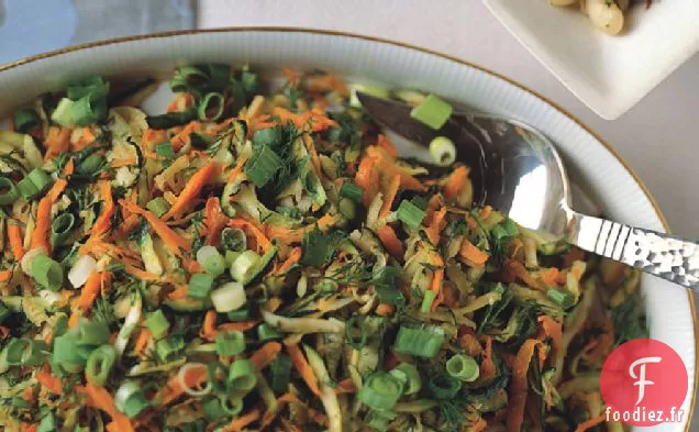 Courgettes Et Carottes Aux Oignons Verts Et À L'Aneth
