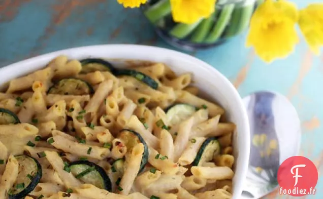 Pâtes Penne Crémeuses Aux Courgettes