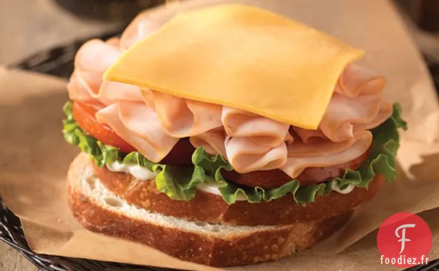 Sandwich Classique à la Dinde et au Fromage