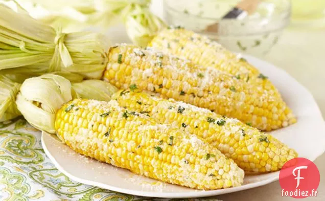Maïs Frais au Beurre Parmesan Citron-Basilic