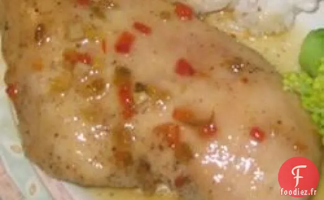 Poulet Glacé à la Gelée de Poivre