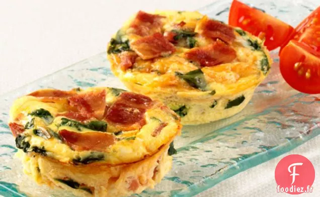 Mini Quiches au Bacon de Dinde