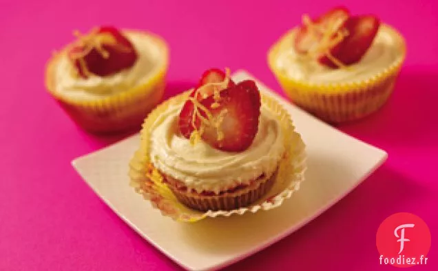 Cupcakes au Cheesecake aux Fraises