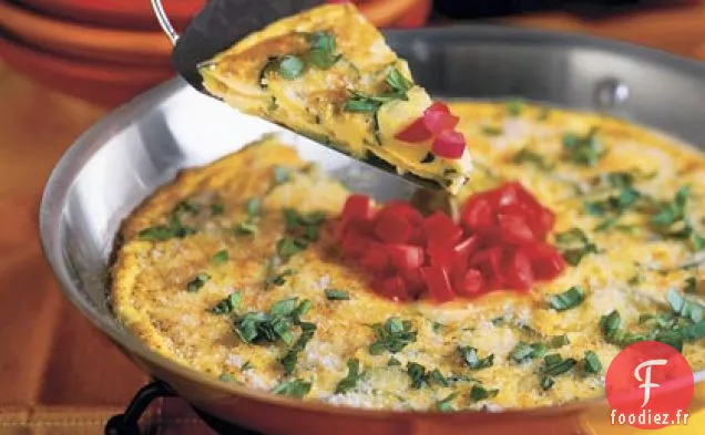Frittata aux Courgettes et à l'Oignon