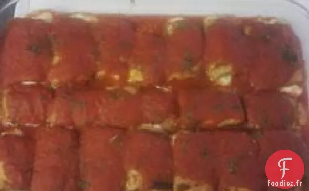 Rouleaux d'Aubergines à la Ricotta