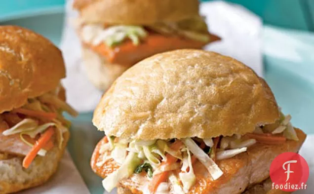 Sandwichs à l'Omble Chevalier avec Salade de Chou Citron-Estragon