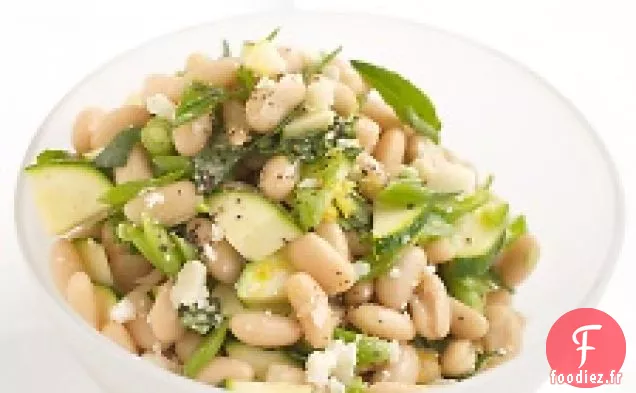 Salade De Haricots Blancs Aux Courgettes Et Au Parmesan