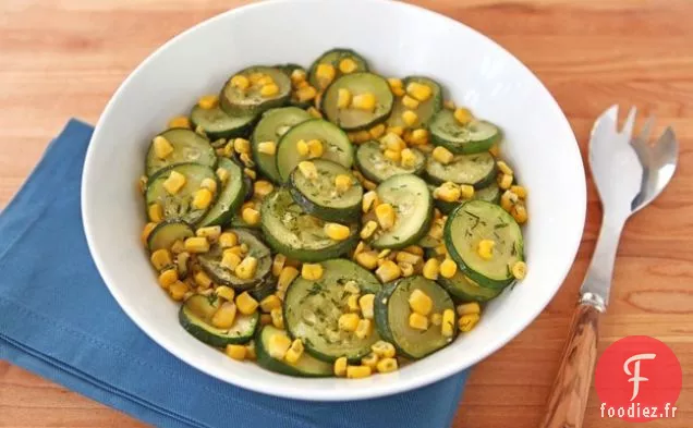 Sauté de Maïs aux Courgettes