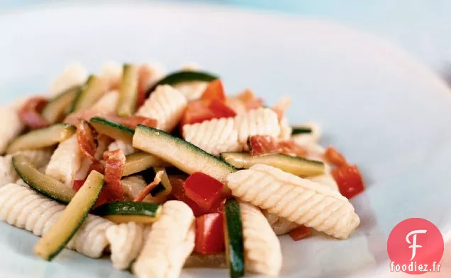Cavatelli à la Ricotta avec Bacon et Courgettes