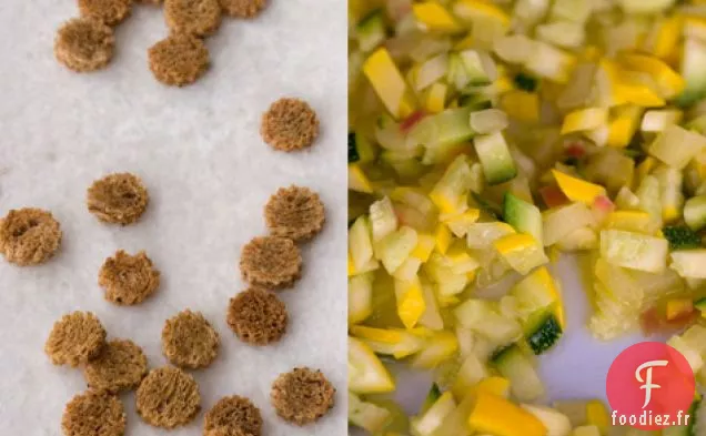 Recette de Crostini aux Pommes et Courgettes