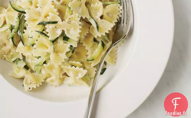 Farfalle au Yaourt et Courgettes