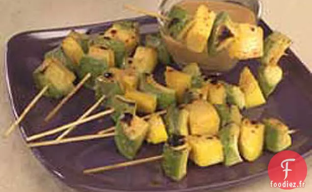 Brochettes de Mangue et d'Avocat