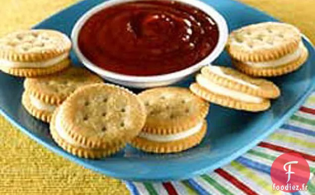 Coller avec des collations à la Mozzarella