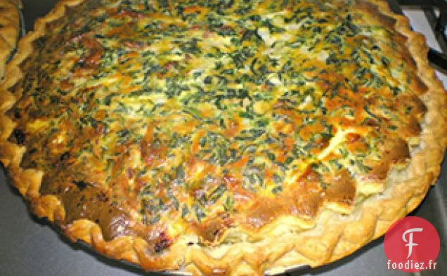 Quiche aux Épinards et au Bacon