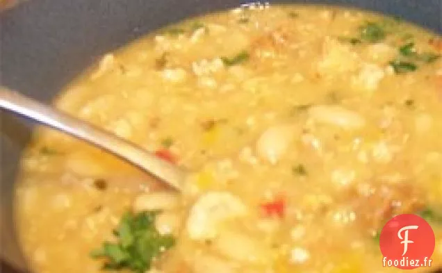 Haricots Blancs, Dinde et Chili à la Saucisse