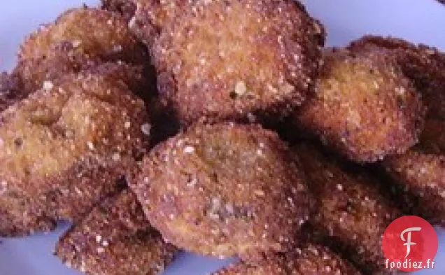 Champignons Frits à la sauce au Fromage Feta