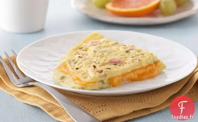 Omelette au Jambon au Fromage